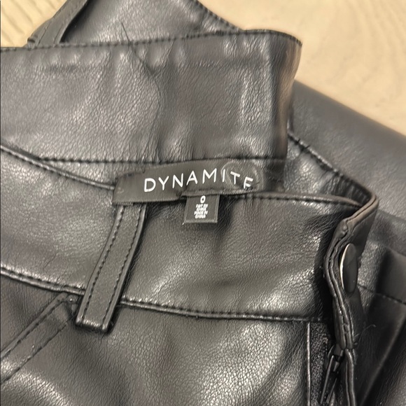 Black Faux Leather Pants - Picture 2 of 2